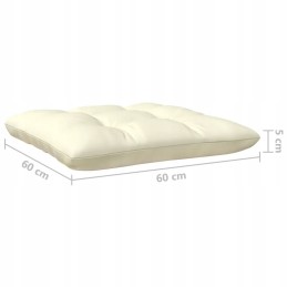 Keturių vietų sodo sofa su kreminės pušies medienos pagalvėlėmis