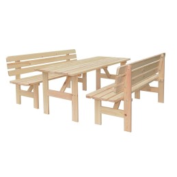 Medinis vikingų stalas - 200 cm
