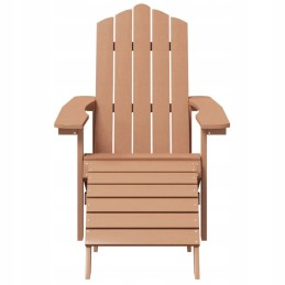 Stalas + 2 Adirondack sodo kėdės - rudos HDPE