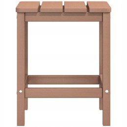 Stalas + 2 Adirondack sodo kėdės - rudos HDPE