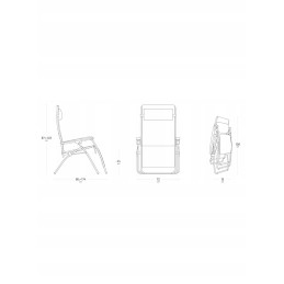 Lafuma RSXA Clip XL Batyline ISO atpalaiduojantis fotelis - rudas grafitas