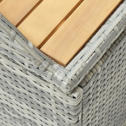 Sodo suolas su sandėliuku, 120 cm, polirotangas, p