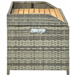 Sodo suolas su sandėliuku, 120 cm, polirotangas, p