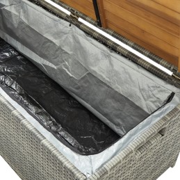 Sodo suolas su sandėliuku, 120 cm, polirotangas, p