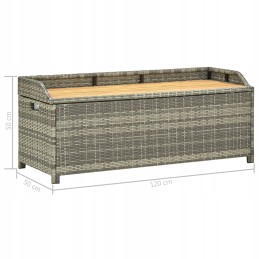 Sodo suolas su sandėliuku, 120 cm, polirotangas, p