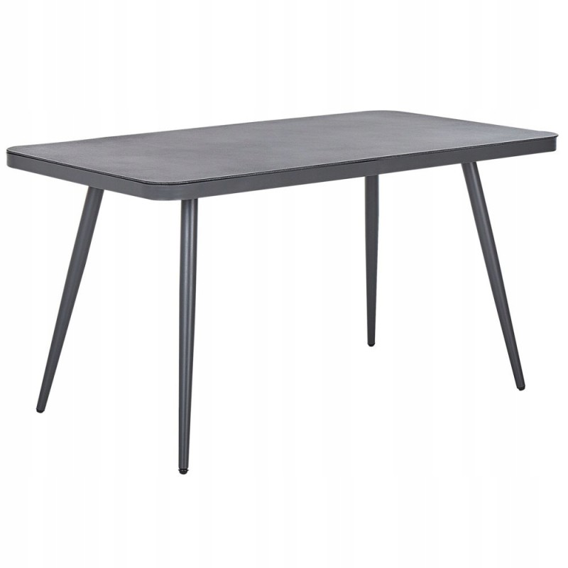 Metalinis sodo stalas 140 x 80 cm lipari pilka lu