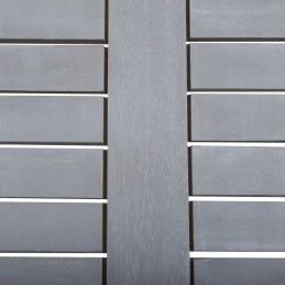 5 dalių sodo baldų komplektas, akacijos mediena, pilka