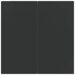 PE rotango sodo stalo komplektas, juodas, 80x80x74 cm