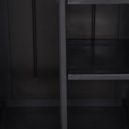 Sodo spintelė, juoda, 65x45x172 cm, pp!