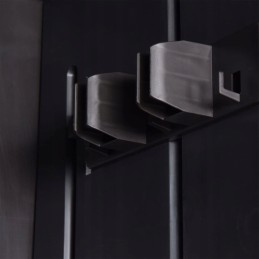 Sodo spintelė, juoda, 65x45x172 cm, pp!