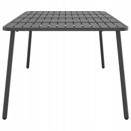 Vidaxl sodo stalas, antracitas, 200x100x71 cm, plieninis