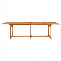 Akacijos medinis valgomojo stalas 280x90x75 cm