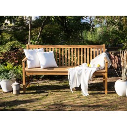 Sodo suolas, sertifikuota akacijos mediena, 180 cm, šviesaus medžio, vivara lum