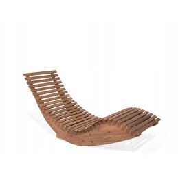 Medinis sodo gultas su raudona pagalve Brescia Lumarko!