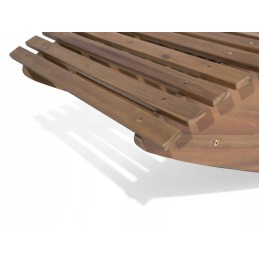 Medinis sodo gultas su raudona pagalve Brescia Lumarko!