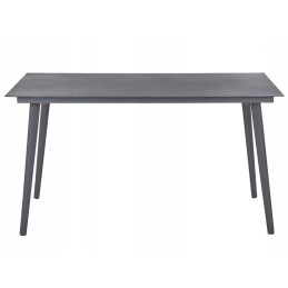 Metalinis sodo stalas 140 x 80 cm pilkas mileto!