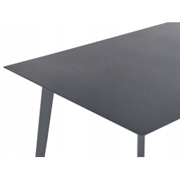 Metalinis sodo stalas 140 x 80 cm pilkas mileto!