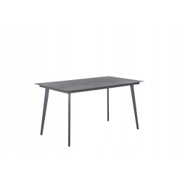 Metalinis sodo stalas 140 x 80 cm pilkas mileto!