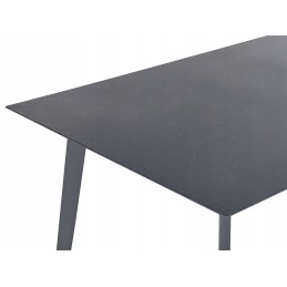 Metalinis sodo stalas 140 x 80 cm pilkas mileto!