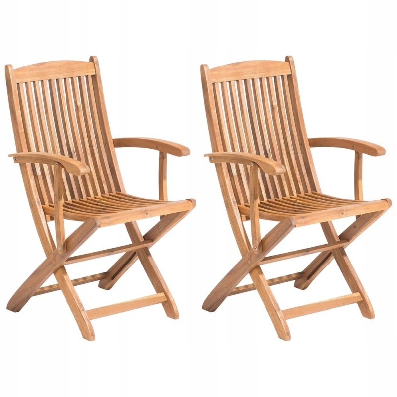 2 medinių Maui sodo kėdžių rinkinys