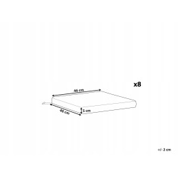 8 sodo kėdžių pagalvėlių rinkinys balta sassari lumarko!