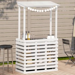 Sodo baro stalas su stogeliu, 112,5x57x195,