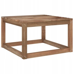 Sodo sofos komplektas, pušies mediena, raudonos pagalvės, 6 vnt.