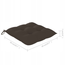 Sodo kėdės, 2 vnt, taupe pagalvėlės, tikmedžio lumarko!