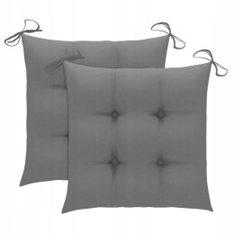 Sodo kėdės, 2 komplektas, pilkos pagalvėlės, tikmedžio masyvo lumarko!