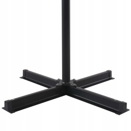 Vidaxl sodo skėtis su nešiojamu pagrindu, raudona