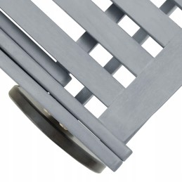 Vidaxl sodo gultas su pagalvėle, akacijos medienos masyvo