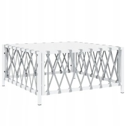 Vidaxl 4 dalių sodo poilsio komplektas, su pagalvėlėmis, baltas