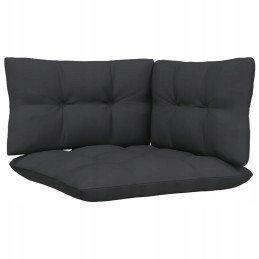 Vidaxl 3-vietė sodo sofa su antracito pagalvėlėmis, pušis