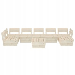 8 dalių Padėklų baldų komplektas sodui, impregnuota eglė