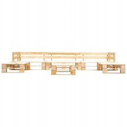 Vidaxl 6 dalių sodo komplektas, mediniai padėklai, natūralūs