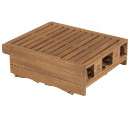 Sulankstomas šezlongas su pagalvėlėmis, akacijos masyvo, lumarko!