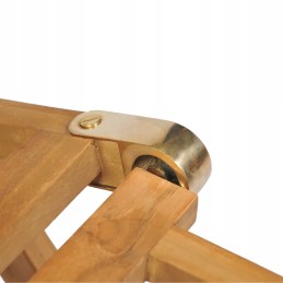 Medinės tikmedžio sodo kėdės 158x61x90 cm, rudos