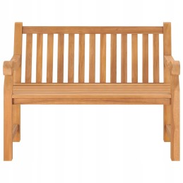 Vidaxl sodo suolas, 114 cm, tikmedžio masyvo