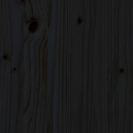 Vidaxl gultai, 2 vnt, juodi, 199,5x60x74 cm, pušies mediena