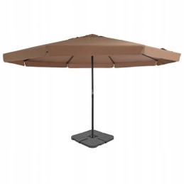 Sodo skėtis su nešiojamu pagrindu, taupe