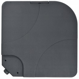 Sodo skėtis su nešiojamu pagrindu, taupe