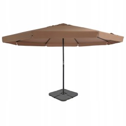 Sodo skėtis su nešiojamu pagrindu, taupe