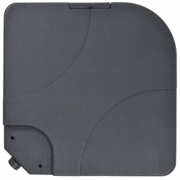 Sodo skėtis su nešiojamu pagrindu, taupe