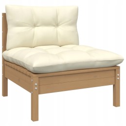 Sodo poilsio komplektas, pušies mediena, medaus ruda, 63,5x63,5x62,5