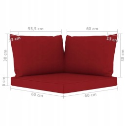 Medinis sodo komplektas - sofos, stalas, pagalvės