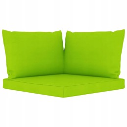 Šviesiai žalios spalvos medinis sodo poilsio komplektas