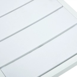 Sodo kėdės, 4 vnt, baltos, HDPE išvaizda