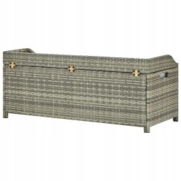 Sodo suolas su sandėliuku, 120 cm, polirotangas, p