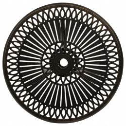 Aliuminio rudos spalvos bistro komplektas, 2 kėdės + stalas 61x60x93 cm