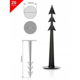 Tvirtinimo smeigtukai gardenpeg folijos medžiaginiams tinklams 125 mm - 20 vnt